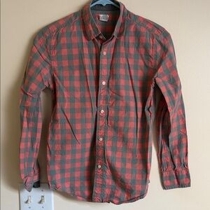 Crew cuts (j crew kids) Red and Green/Grey Checkered Shirt